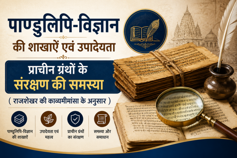 पाण्डुलिपि-विज्ञान की शाखाएँ एवं उपादेयता