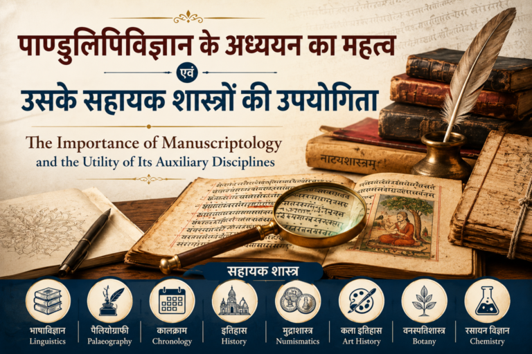 The Importance of Manuscriptology and the Utility of Its Auxiliary Disciplines